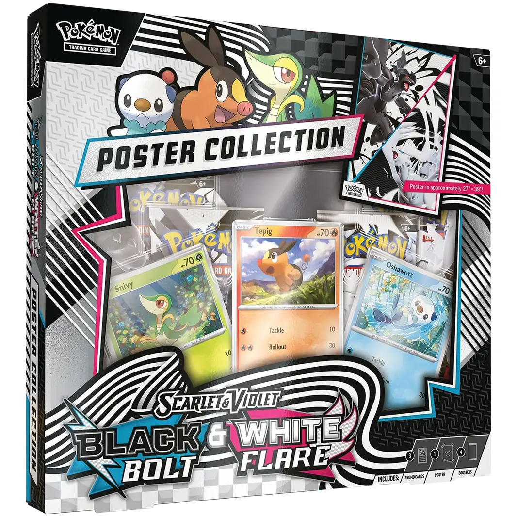 Pokémon TCG: Scarlet & Violet: Black Bolt & White Flare - Poster Collection Kortspil