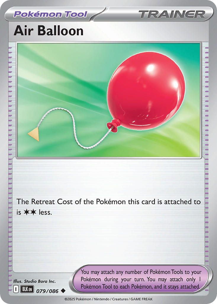 Air Balloon⁣ - Black Bolt⁣ (Uncommon)⁣ [079] English / Near Mint / Reverse-Holo Normal