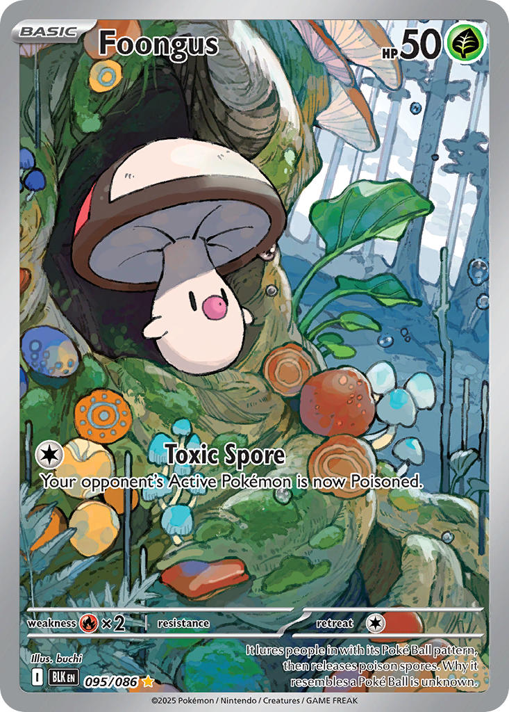Foongus⁣ - Black Bolt⁣ (Illustration Rare)⁣ [095] English / Near Mint / Normal