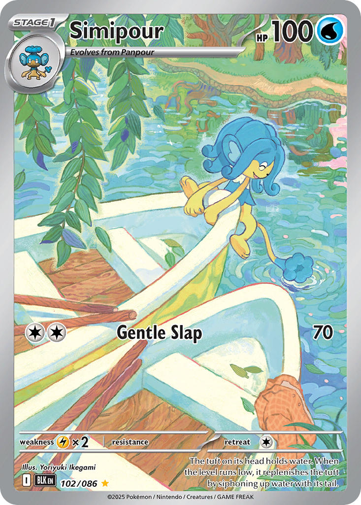 Simipour⁣ - Black Bolt⁣ (Illustration Rare)⁣ [102] English / Near Mint / Normal
