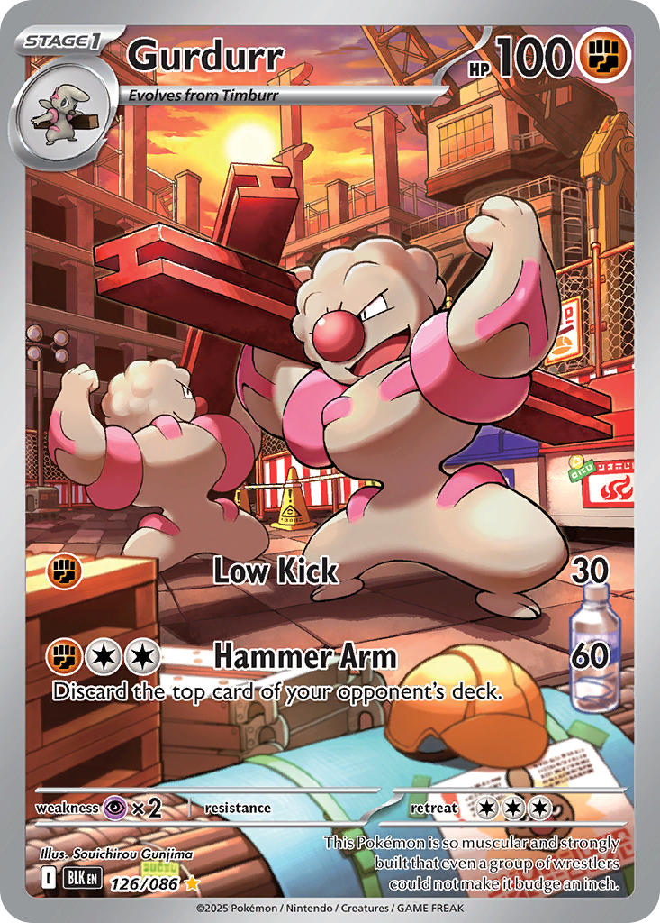 Gurdurr⁣ - Black Bolt⁣ (Illustration Rare)⁣ [126] English / Near Mint / Normal