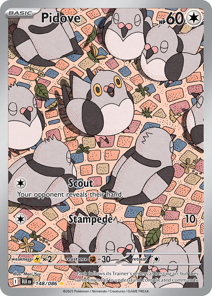 Pidove⁣ - Black Bolt⁣ (Illustration Rare)⁣ [148] English / Near Mint / Normal