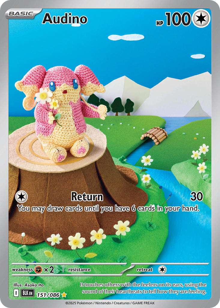 Audino⁣ - Black Bolt⁣ (Illustration Rare)⁣ [151] English / Near Mint / Normal
