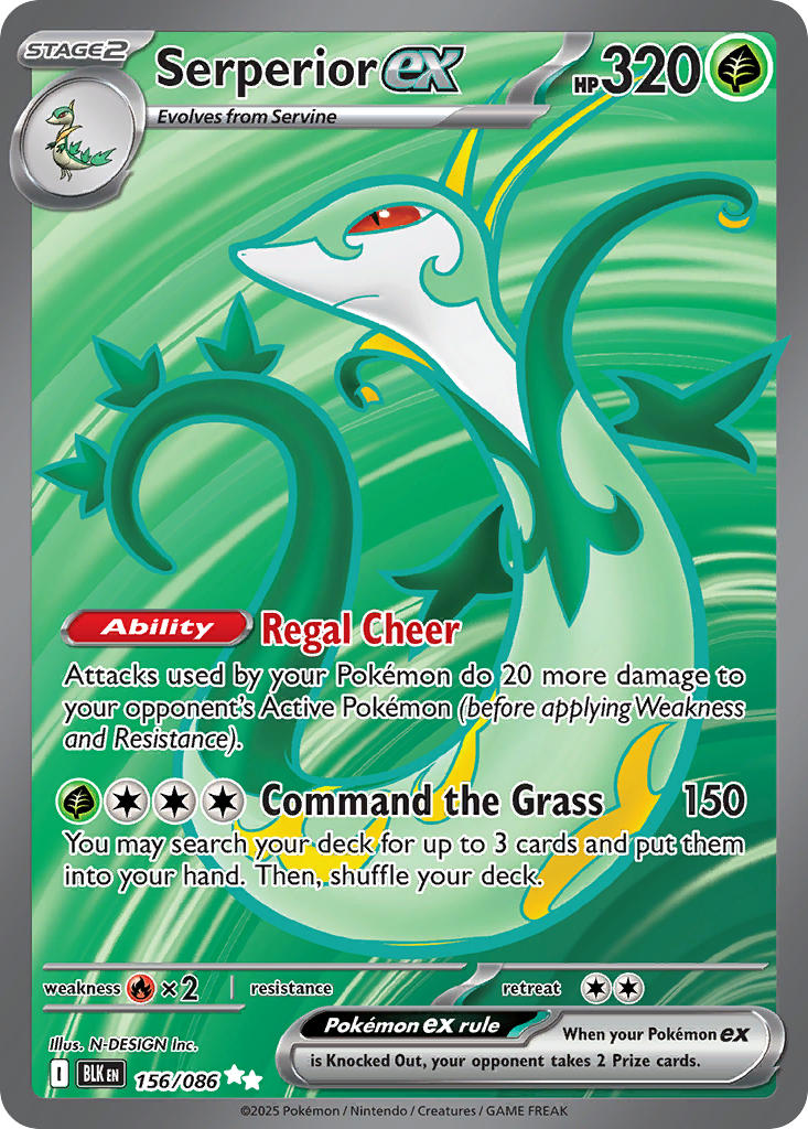 Serperior ex⁣ - Black Bolt⁣ (Ultra Rare)⁣ [156] English / Near Mint / Normal