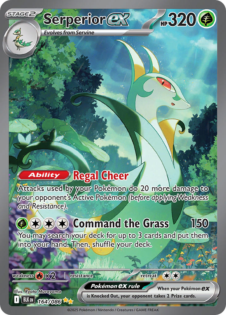 Serperior ex⁣ - Black Bolt⁣ (Special Illustration Rare)⁣ [164] English / Near Mint / Normal