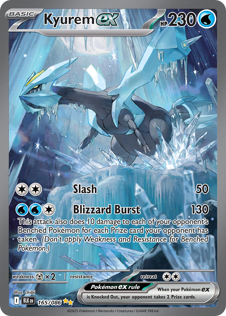 Kyurem ex⁣ - Black Bolt⁣ (Special Illustration Rare)⁣ [165] English / Near Mint / Normal