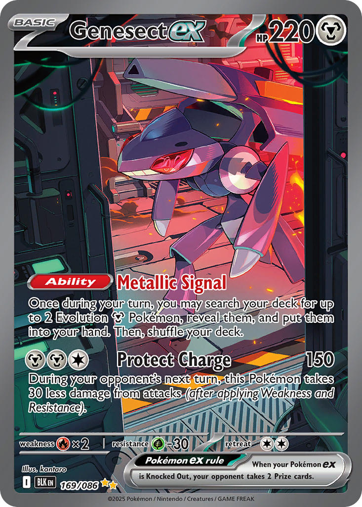 Genesect ex⁣ - Black Bolt⁣ (Special Illustration Rare)⁣ [169] English / Near Mint / Normal