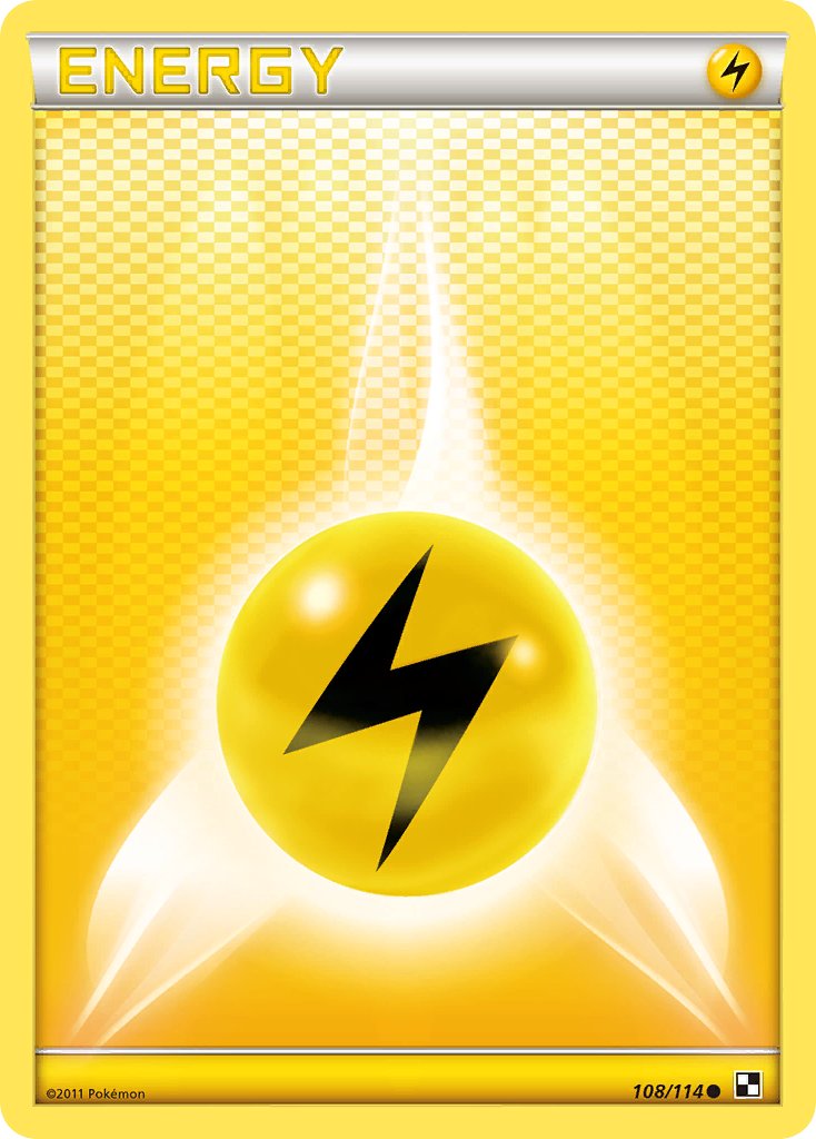 Lightning Energy - Black & White (Common) [BLW-108] English / Near Mint / Normal