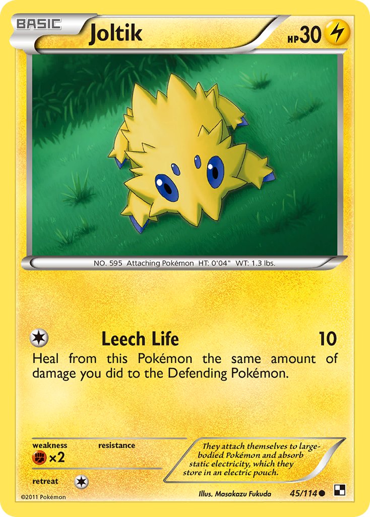 Joltik - Black & White (Common) [BLW-45] English / Near Mint / Normal