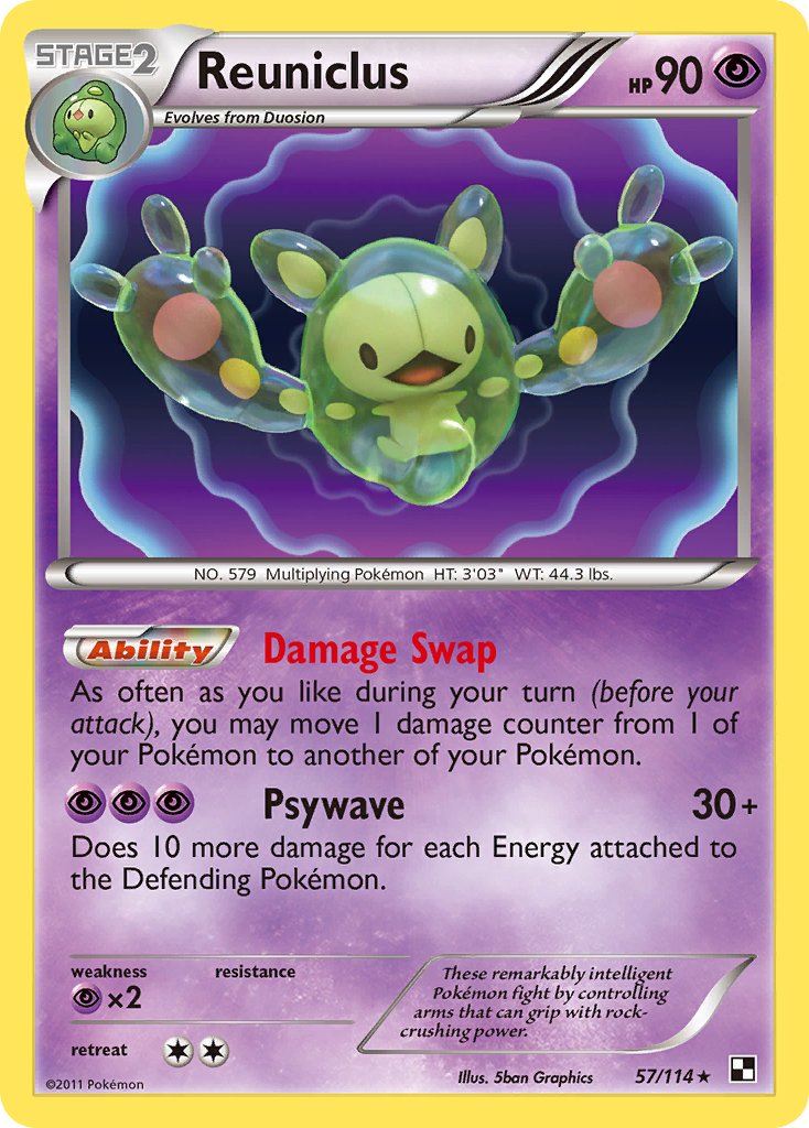 Reuniclus - Black & White (Holo Rare) [BLW-57] English / Near Mint / Normal