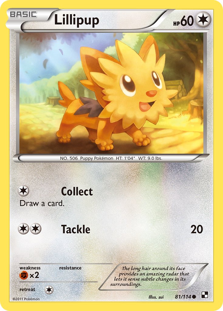 Lillipup - Black & White (Common) [BLW-81] English / Near Mint / Normal