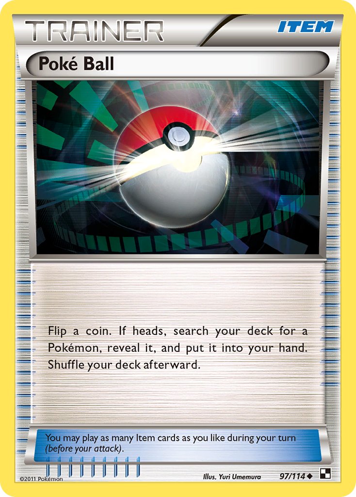 Poké Ball - Black & White (Uncommon) [BLW-97] English / Near Mint / Normal