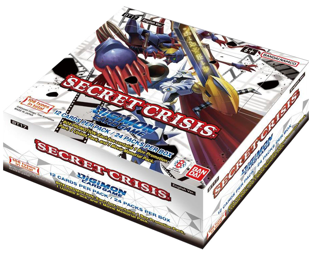 Digimon Card Game: BT17 - Secret Crisis - Booster Display Box (24 Pakker)