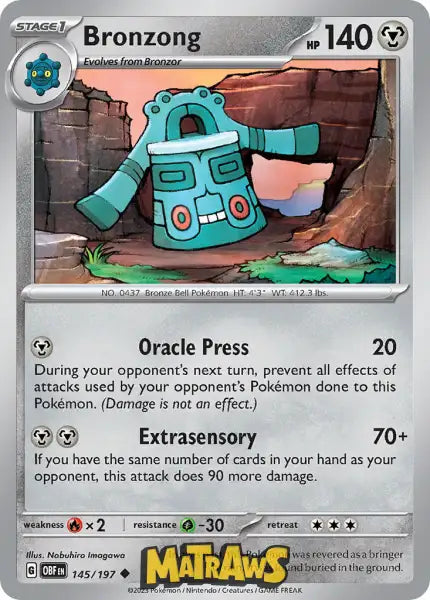 Bronzong - 145/197 Enkeltkort