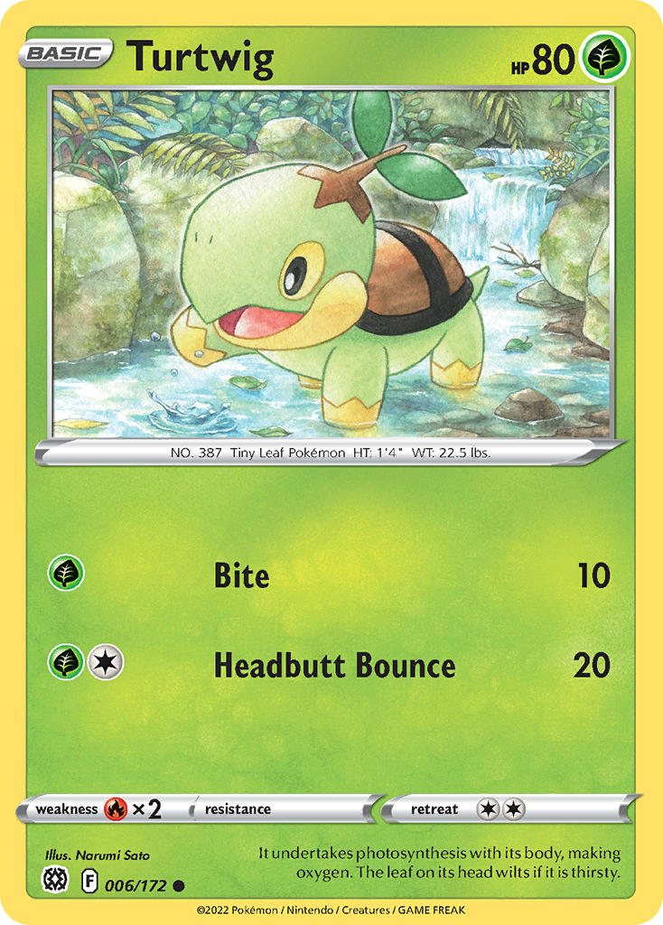 Turtwig - Brilliant Stars (Common) [BRS-006] English / Near Mint / Normal