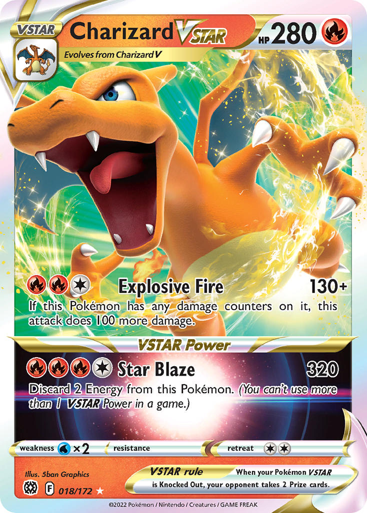 Charizard VSTAR - Brilliant Stars (Ultra Rare) [BRS-018] English / Near Mint / Normal