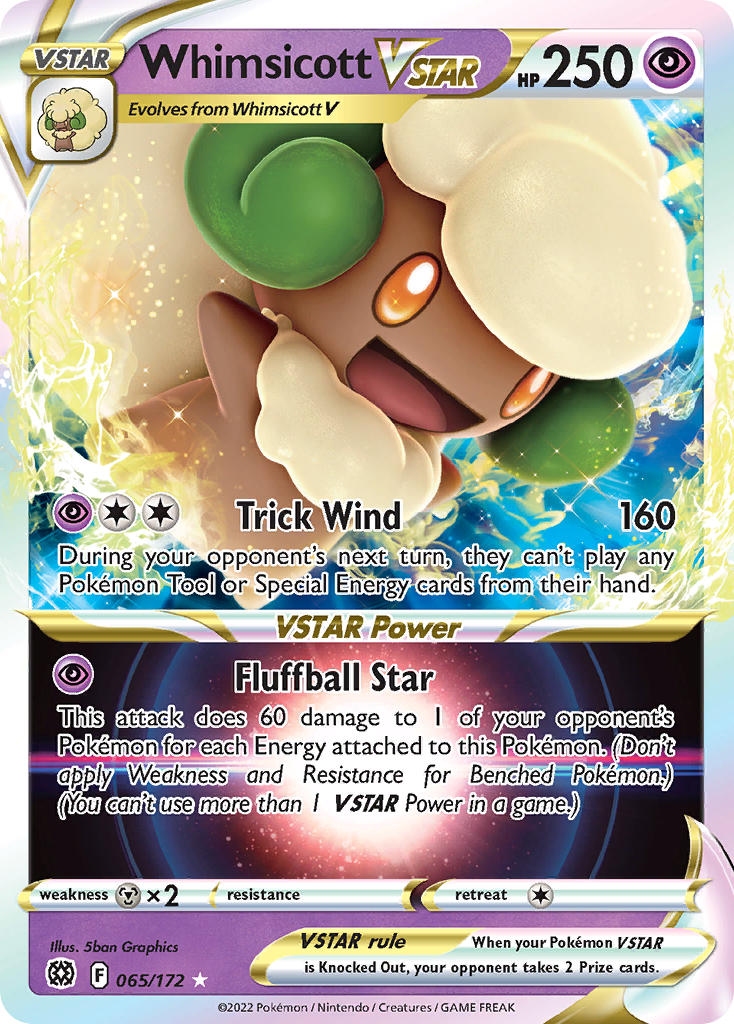 Whimsicott VSTAR - Brilliant Stars (Ultra Rare) [BRS-065] English / Near Mint / Normal