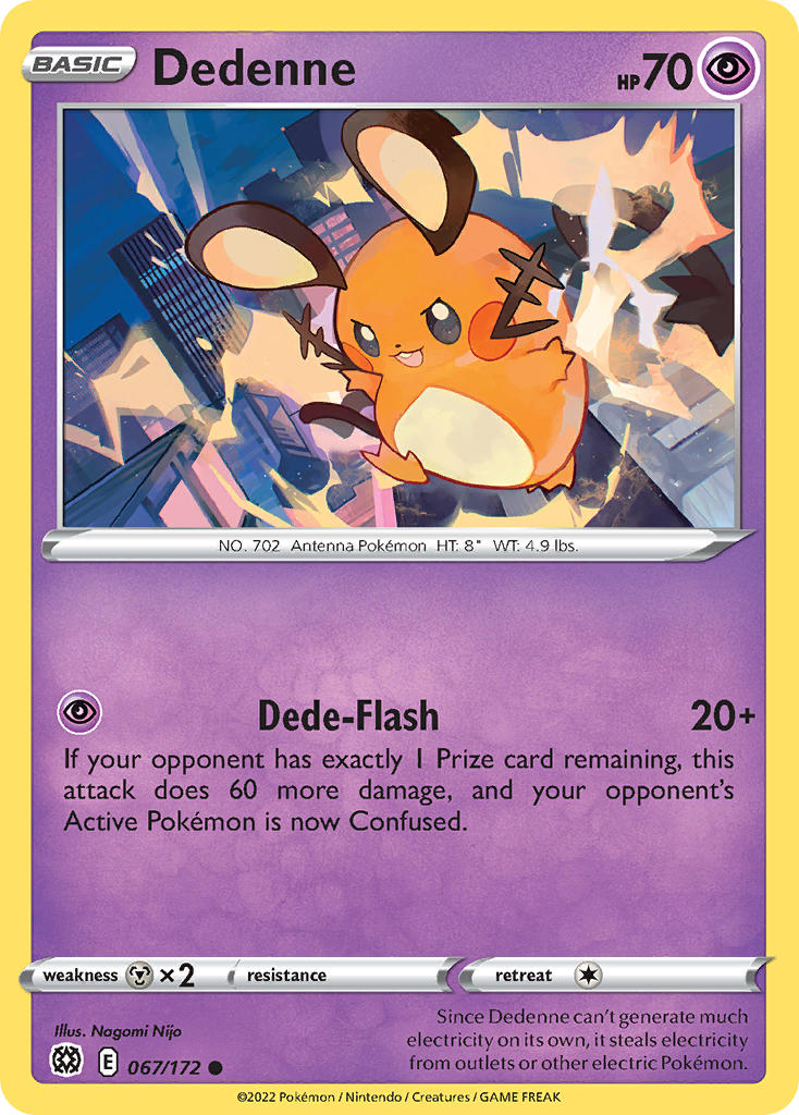 Dedenne - Brilliant Stars (Common) [BRS-067] English / Near Mint / Normal