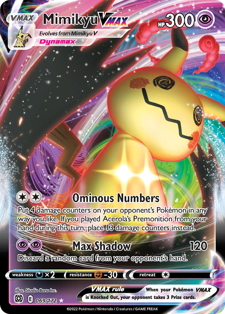 Mimikyu VMAX - Brilliant Stars (Ultra Rare) [BRS-069] English / Near Mint / Normal