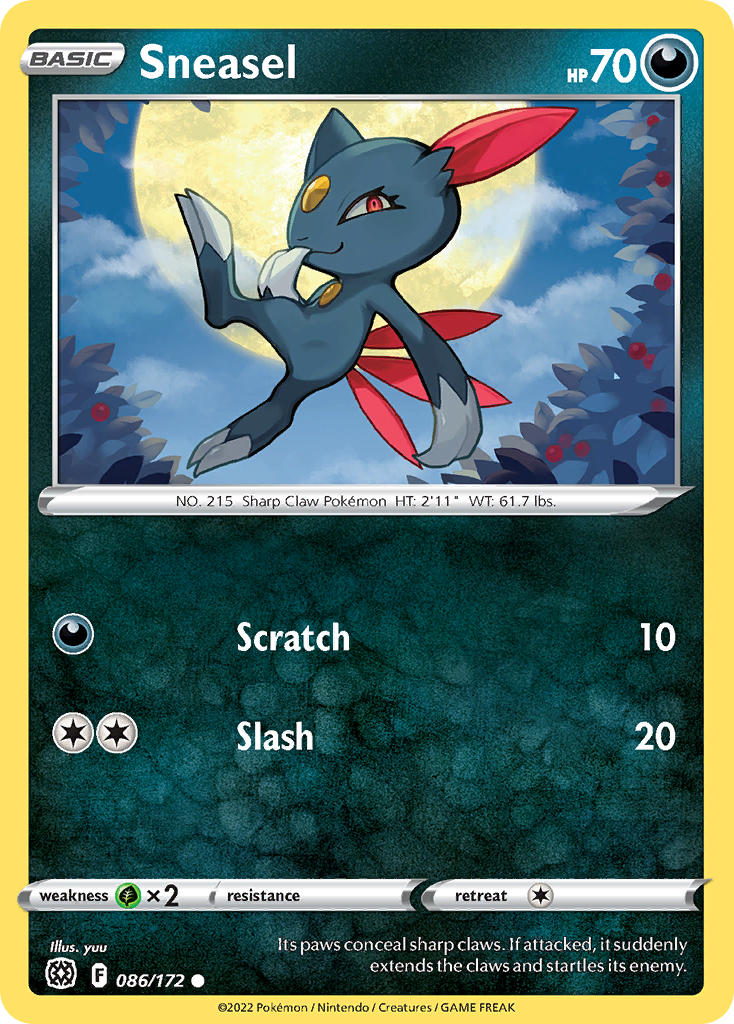 Sneasel - Brilliant Stars (Common) [BRS-086] English / Near Mint / Normal