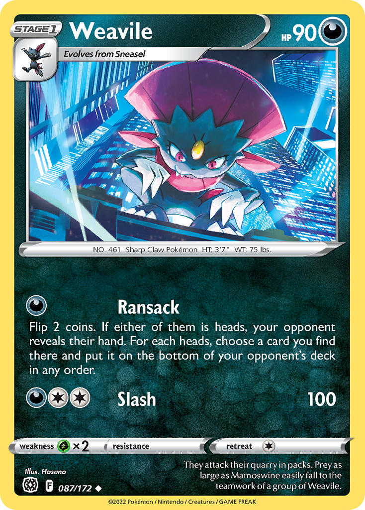Weavile - Brilliant Stars (Uncommon) [BRS-087] English / Near Mint / Normal