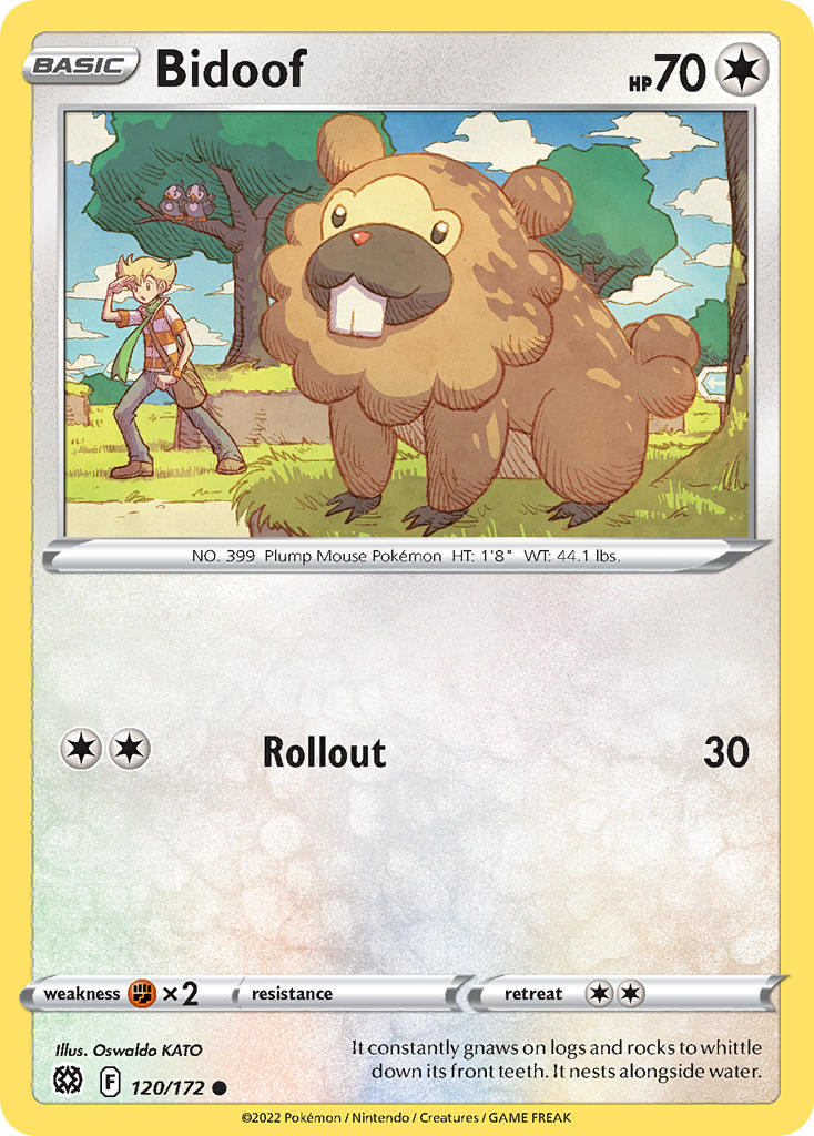 Bidoof - Brilliant Stars (Common) [BRS-120] English / Near Mint / Normal
