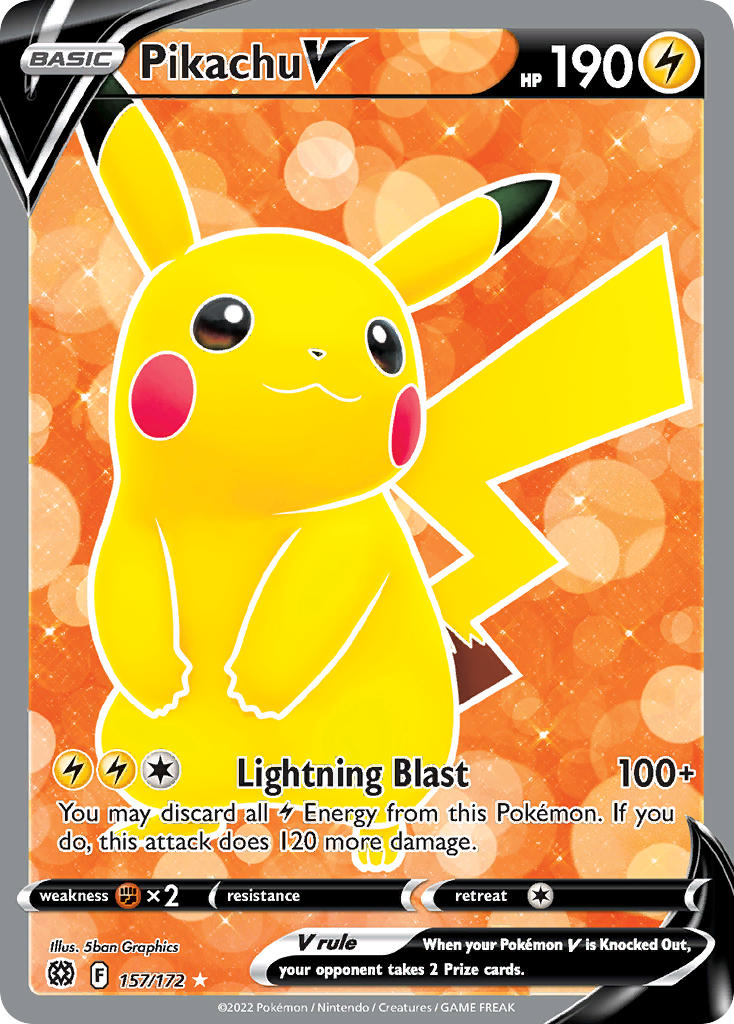 Pikachu V - Brilliant Stars (Ultra Rare) [BRS-157] English / Near Mint / Normal