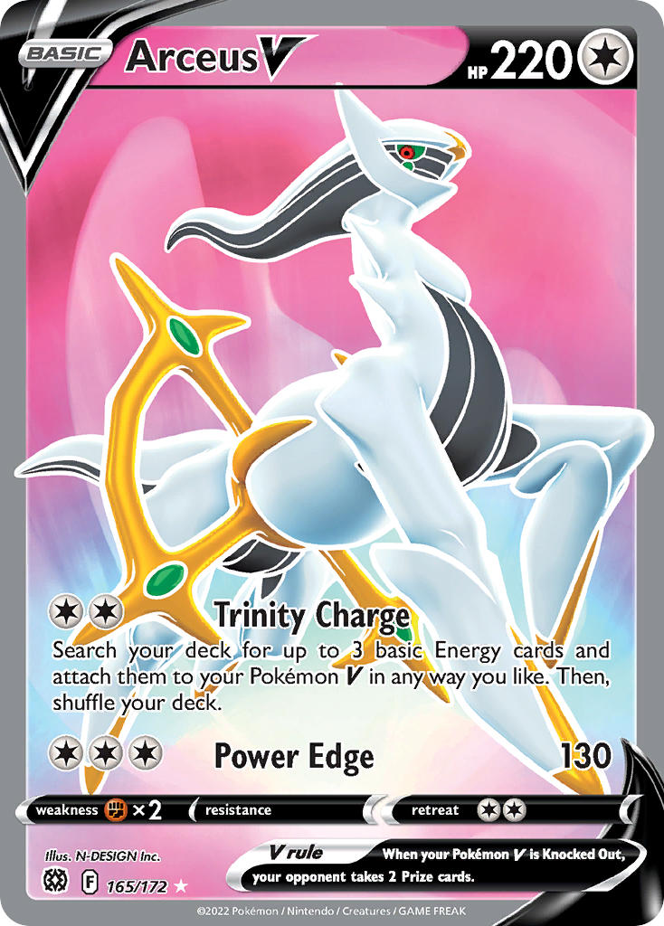 Arceus V - Brilliant Stars (Ultra Rare) [BRS-165] English / Near Mint / Normal