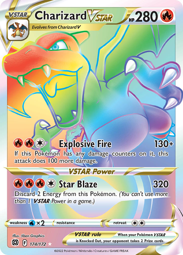 Charizard VSTAR - Brilliant Stars (Secret Rare) [BRS-174] English / Near Mint / Normal