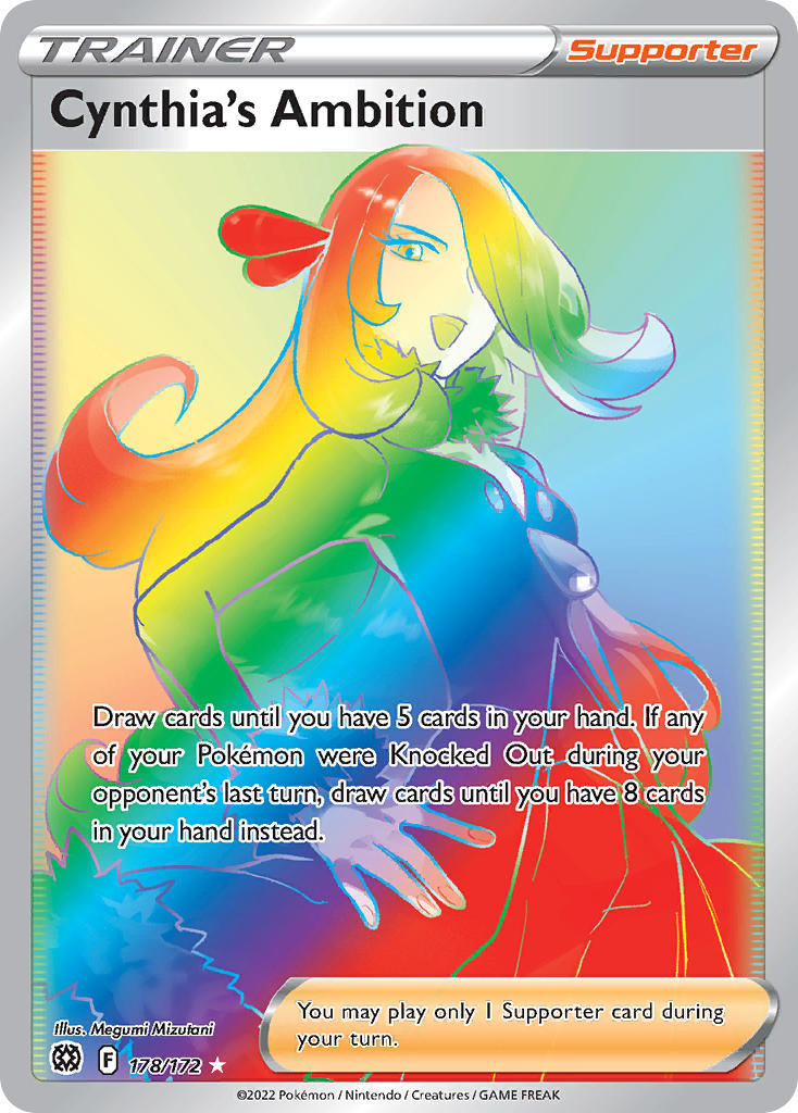 Cynthia's Ambition - Brilliant Stars (Secret Rare) [BRS-178] English / Near Mint / Normal