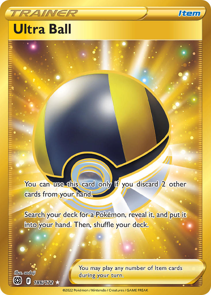 Ultra Ball - Brilliant Stars (Secret Rare) [BRS-186] English / Near Mint / Normal