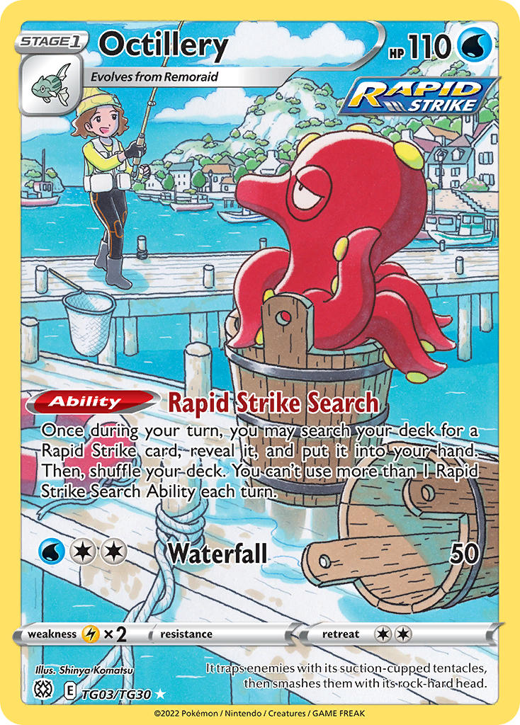 Octillery - Brilliant Stars (Holo Rare) [BRS-TG03] English / Near Mint / Normal