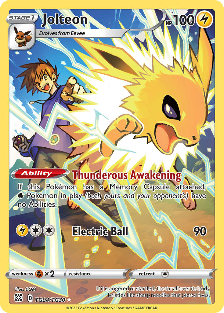 Jolteon - Brilliant Stars (Holo Rare) [BRS-TG04] English / Near Mint / Normal