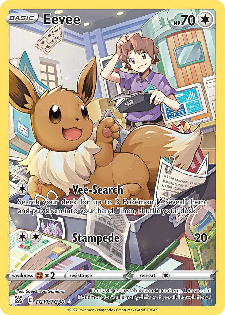 Eevee - Brilliant Stars (Holo Rare) [BRS-TG11] English / Near Mint / Normal
