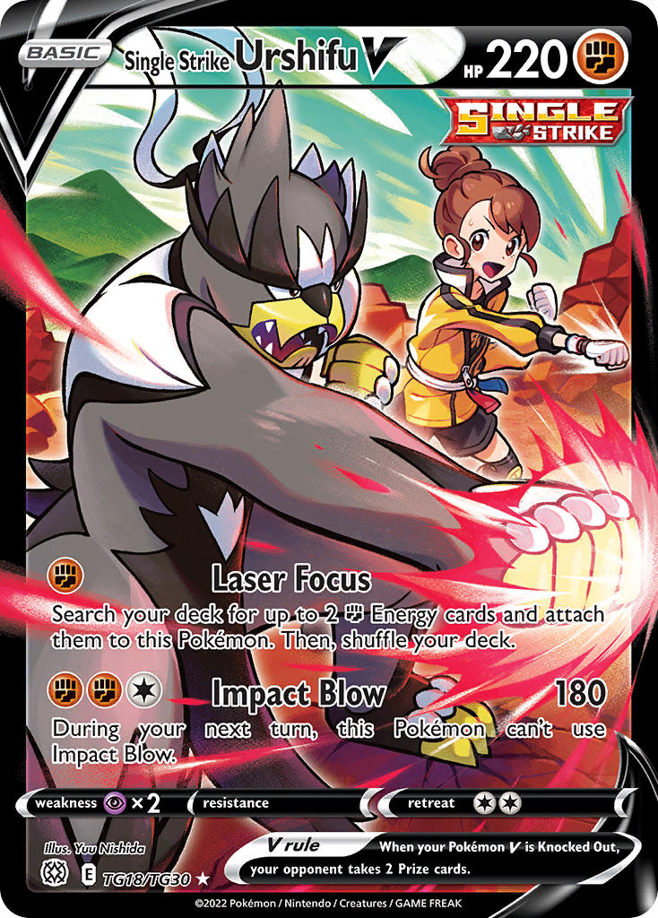 Single Strike Urshifu V - Brilliant Stars (Ultra Rare) [BRS-TG18] English / Near Mint / Normal