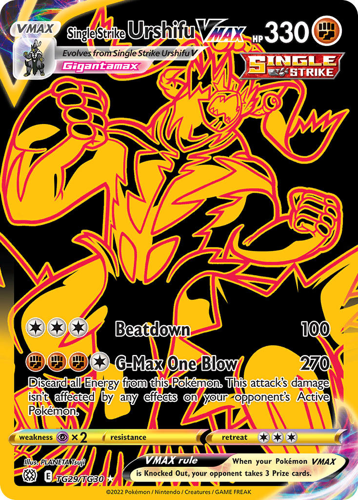 Single Strike Urshifu VMAX - Brilliant Stars (Secret Rare) [BRS-TG29] English / Near Mint / Normal