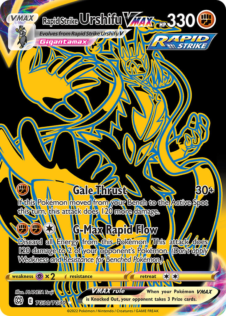 Rapid Strike Urshifu VMAX - Brilliant Stars (Secret Rare) [BRS-TG30] English / Near Mint / Normal