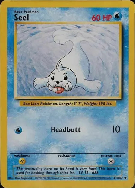 Seel⁣ - Base Set⁣ (Uncommon)⁣ [41] English / Played / Normal