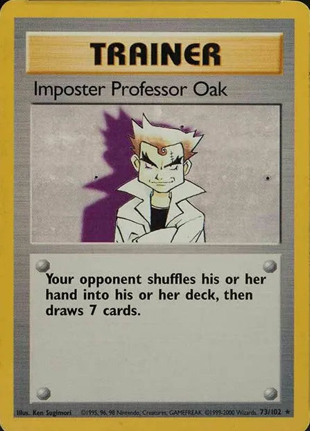 Imposter Professor Oak⁣ - Base Set⁣ (Rare)⁣ [73] English / Good / Normal