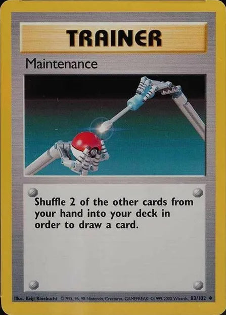 Maintenance⁣ - Base Set⁣ (Uncommon)⁣ [83] English / Light Played / Normal