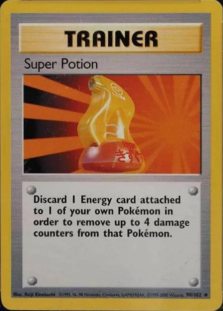 Super Potion⁣ - Base Set⁣ (Uncommon)⁣ [90] English / Played / Normal