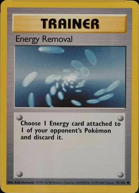 Energy Removal⁣ - Base Set⁣ (Common)⁣ [92] English / Played / Normal