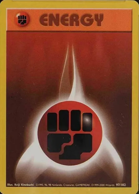 Fighting Energy⁣ - Base Set⁣ (Common)⁣ [97] English / Light Played / Normal