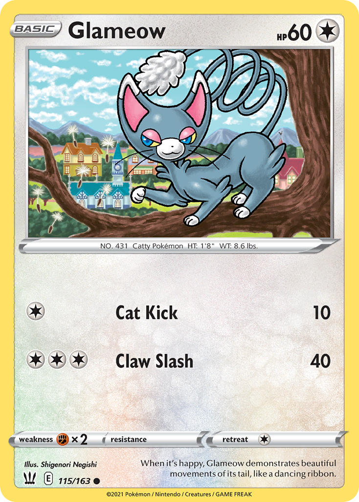 Glameow - Battle Styles (Common) [BST-115] English / Near Mint / Normal