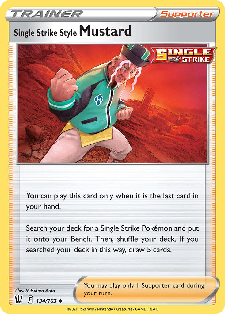 Single Strike Style Mustard - Battle Styles (Uncommon) [BST-134] English / Near Mint / Normal
