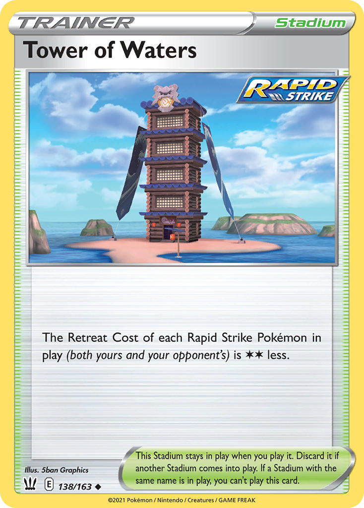 Tower of Waters - Battle Styles (Uncommon) [BST-138] English / Near Mint / Normal