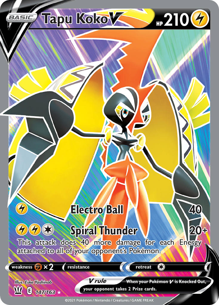Tapu Koko V - Battle Styles (Ultra Rare) [BST-147] English / Near Mint / Normal