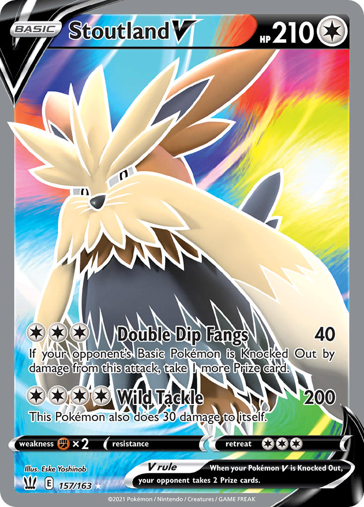 Stoutland V - Battle Styles (Ultra Rare) [BST-157] English / Near Mint / Normal