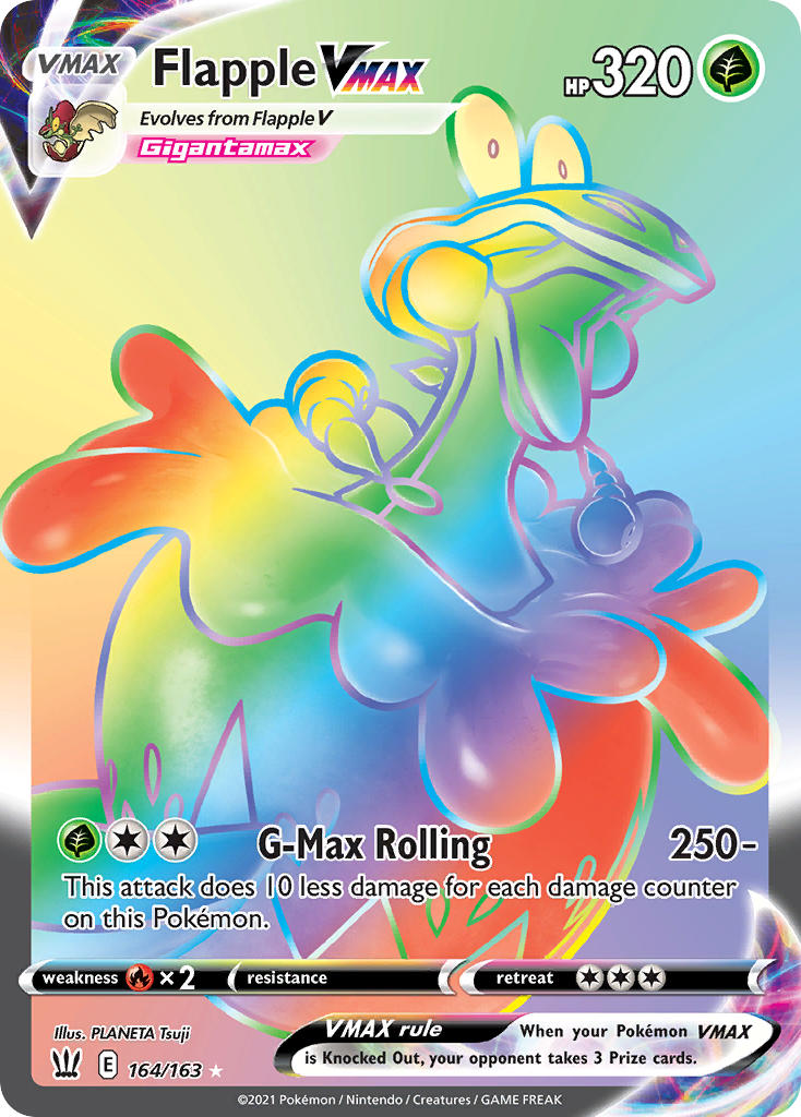 Flapple VMAX - Battle Styles (Secret Rare) [BST-164] English / Near Mint / Normal