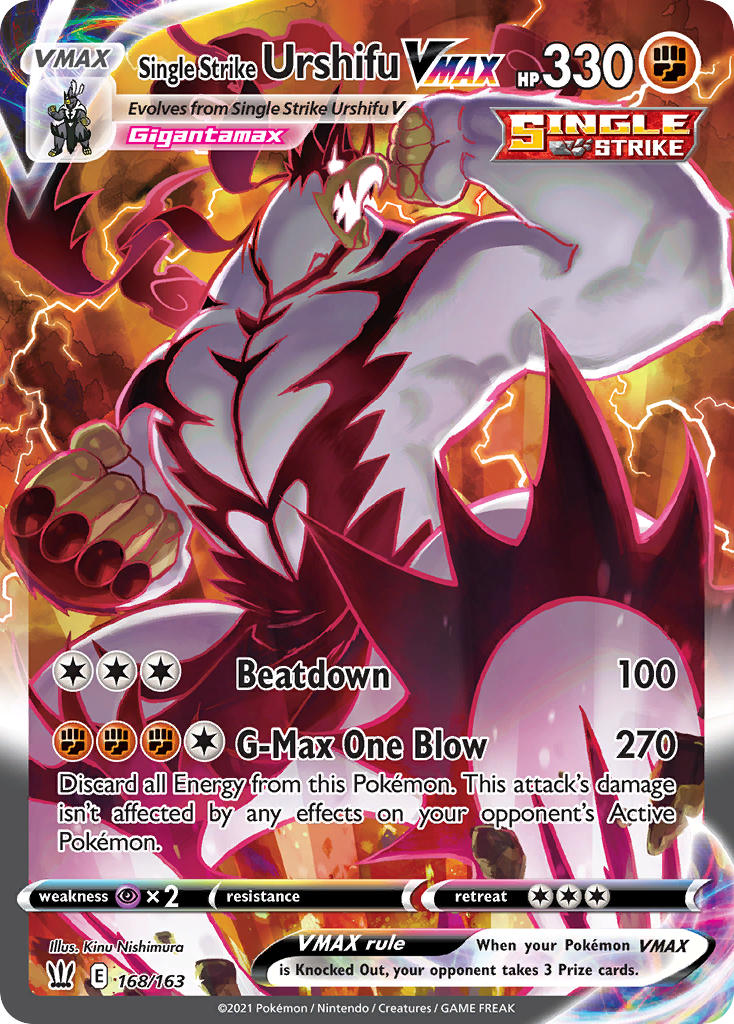 Single Strike Urshifu VMAX - Battle Styles (Secret Rare) [BST-168] English / Near Mint / Normal